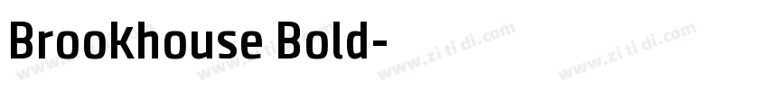 Brookhouse Bold字体转换